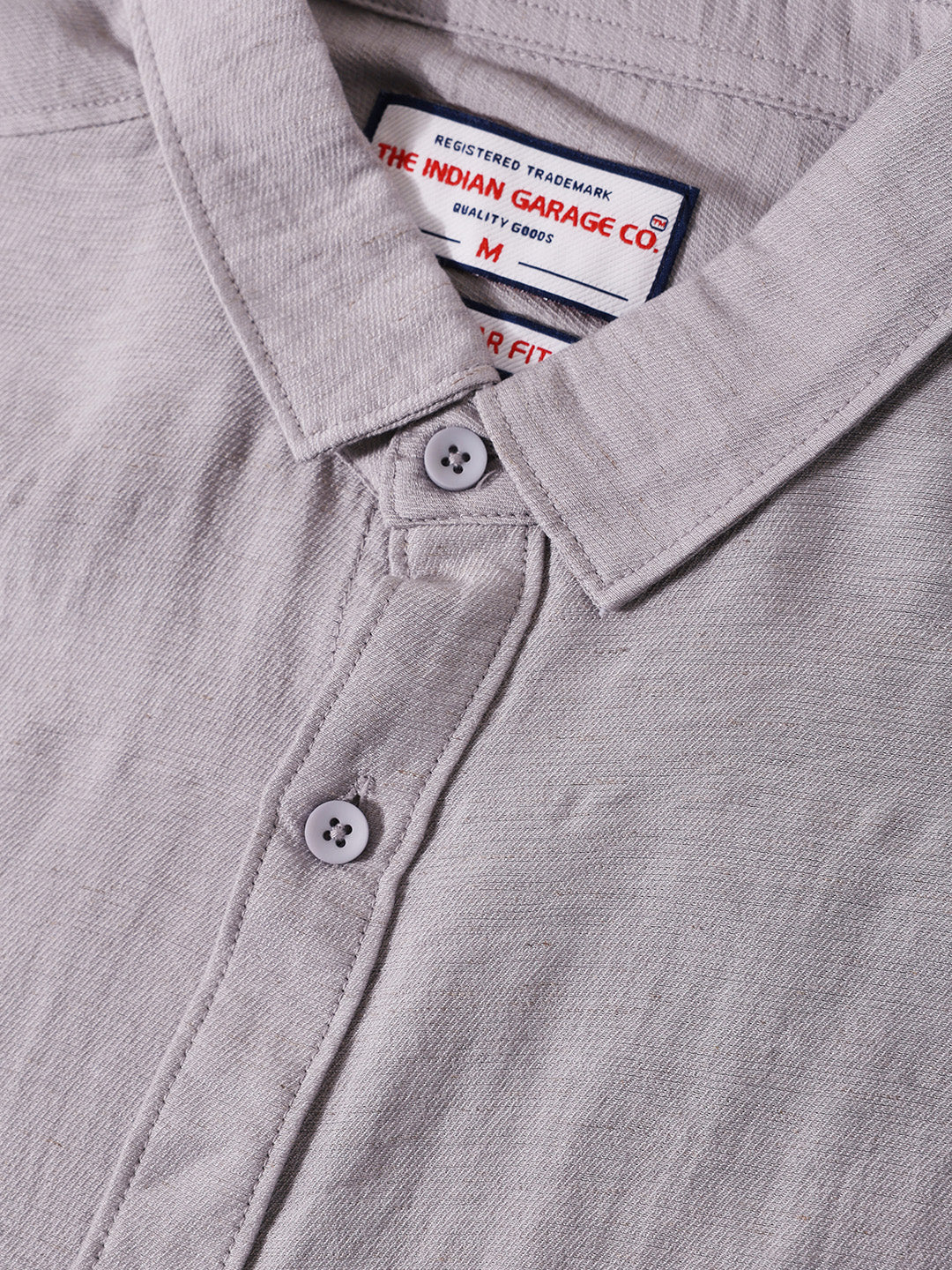 Men's Purple Regular Fit Casual Solid Shirt