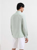 Men's Blue Regular Fit Casual Solid Shirt