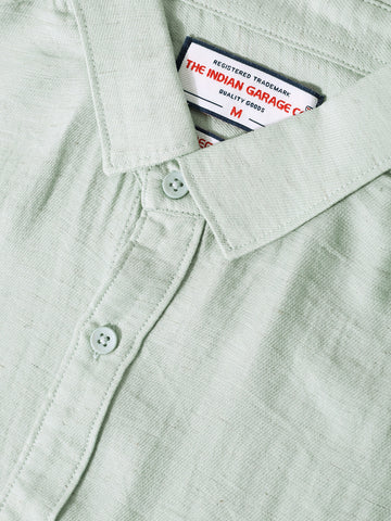 Men's Blue Regular Fit Casual Solid Shirt