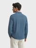 Men's Navy Blue Regular Fit Casual Solid Shirt