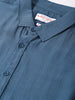 Men's Navy Blue Regular Fit Casual Solid Shirt