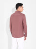 Men's Rust Regular Fit Casual Solid Shirt