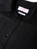 Men's Black Regular Fit Casual Solid Shirt