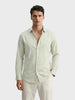 Men's Green Regular Fit Casual Solid Shirt