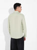 Men's Green Regular Fit Casual Solid Shirt