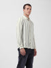 Men's Yellow Regular Fit Striped Casual Shirt