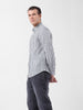 Men's Navy Blue Slim Fit Striped Casual Shirt