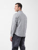 Men's Navy Blue Slim Fit Striped Casual Shirt