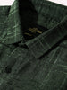 Men's Green Slim Fit Textured Party Wear Shirt