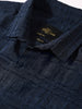 Men's Blue Slim Fit Textured Party Wear Shirt