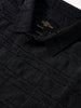 Men's Black Slim Fit Textured Party Wear Shirt