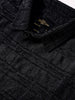 Men's Black Slim Fit Textured Party Wear Shirt