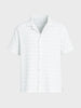 Men's White Relaxed Fit Resort Wear Textured Shirt