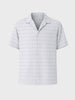 Men's Grey Relaxed Fit Resort Wear Textured Shirt