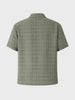 Men's Olive Relaxed Fit Resort Wear Textured Shirt