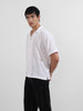 Men's White Relaxed Fit Resort Wear Textured Shirt