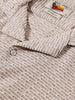 Men's Beige Relaxed Fit Textured Resort Wear Shirt