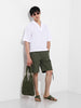 Men's White Oversized Fit Resort Wear Textured Shirt