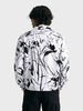 Men's White Boxy Fit Printed Utility Shirt