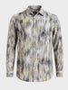 Men's Beige Slim Fit Party Wear Printed Shirt
