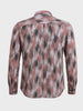 Men's Grey Slim Fit Party Wear Printed Shirt