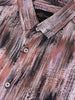Men's Grey Slim Fit Party Wear Printed Shirt
