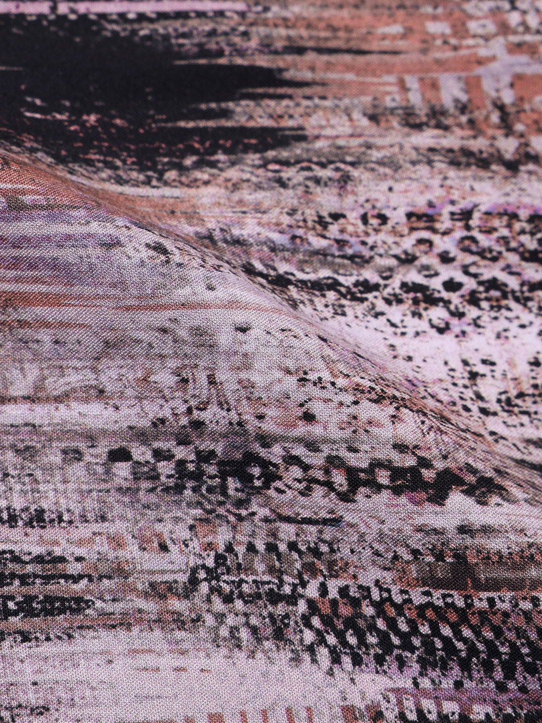 Men's Grey Slim Fit Party Wear Printed Shirt