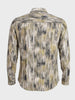 Men's Brown Slim Fit Party Wear Printed Shirt