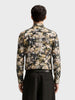 Men's Black Slim Fit Party Wear Printed Shirt