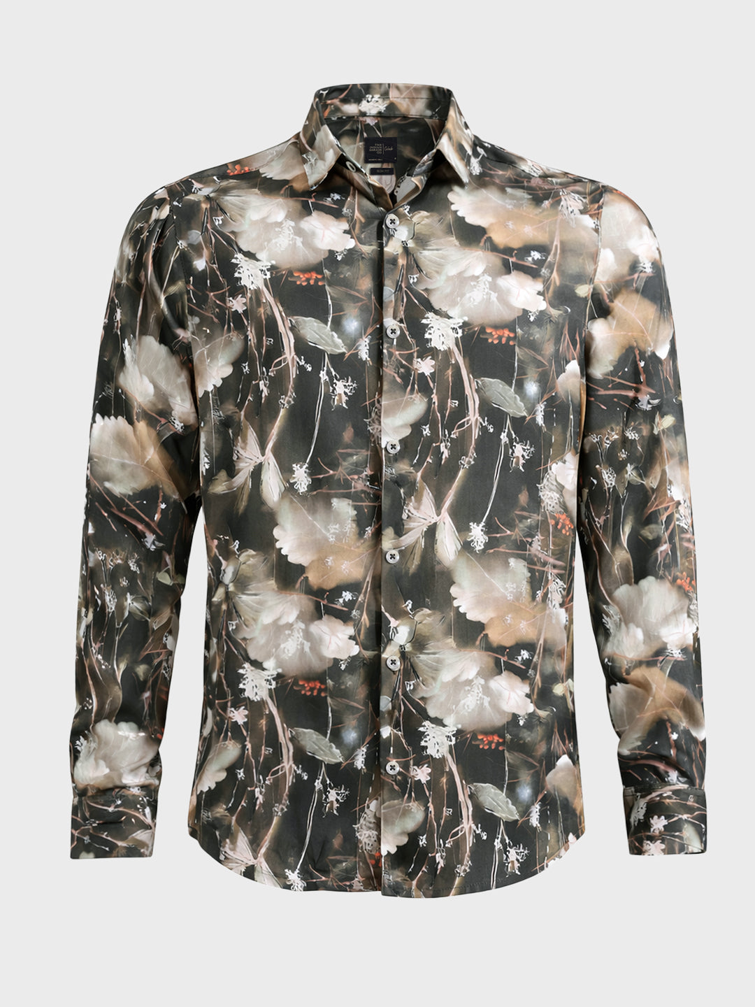 Men's Multicolor Slim Fit Party Wear Printed Shirt