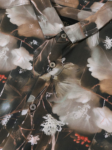 Men's Multicolor Slim Fit Party Wear Printed Shirt