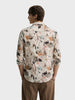 Men's Brown Slim Fit Party Wear Printed Shirt