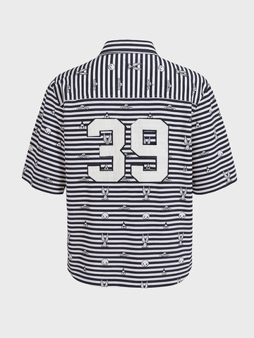 Men's Black Boxy Fit  Loony Tunes Character Shirt