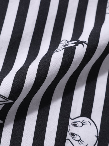 Men's Black Boxy Fit  Loony Tunes Character Shirt