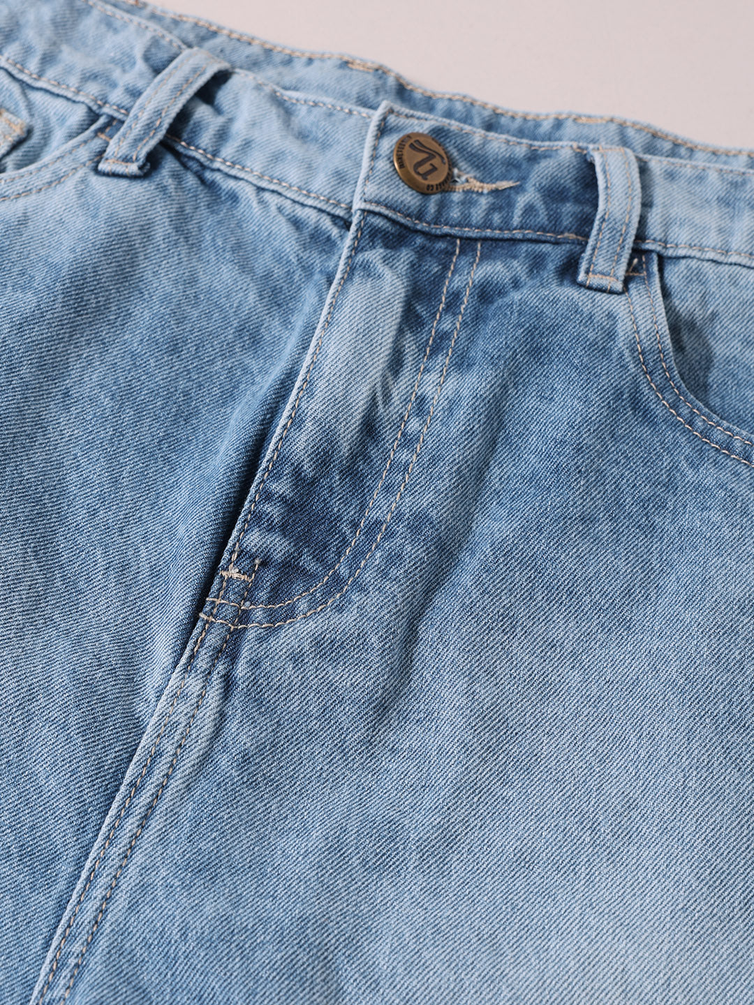 Men's Blue Loose Fit  Tom And Jerry Character Shorts