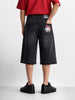 Men's Black Relaxed Fit  Tom And Jerry Character Shorts