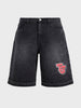 Men's Black Relaxed Fit  Tom And Jerry Character Shorts