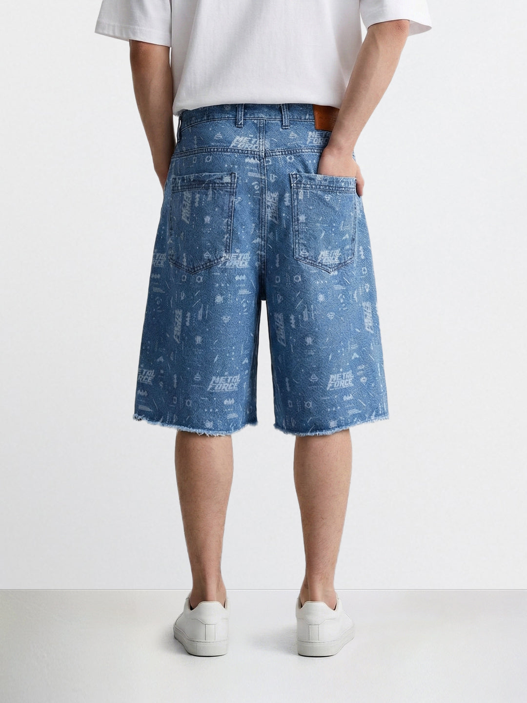 Men's Blue Regular Fit  Warner Bros Shorts