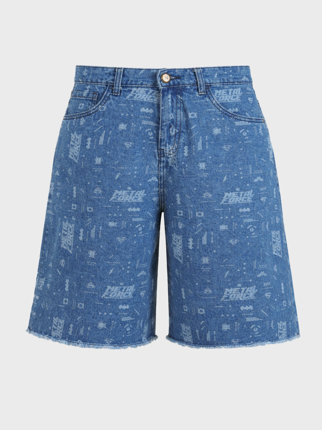 Men's Blue Regular Fit  Warner Bros Shorts
