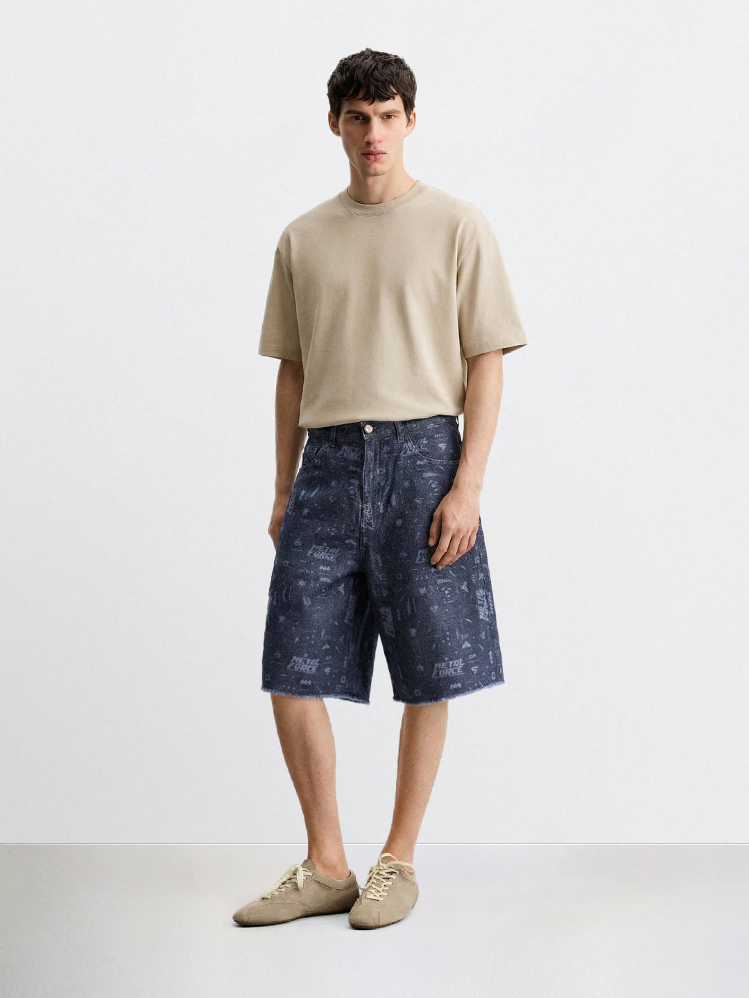 Men's Blue Regular Fit  Warner Bros Shorts