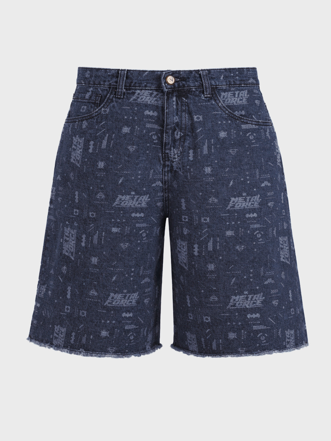 Men's Blue Regular Fit  Warner Bros Shorts