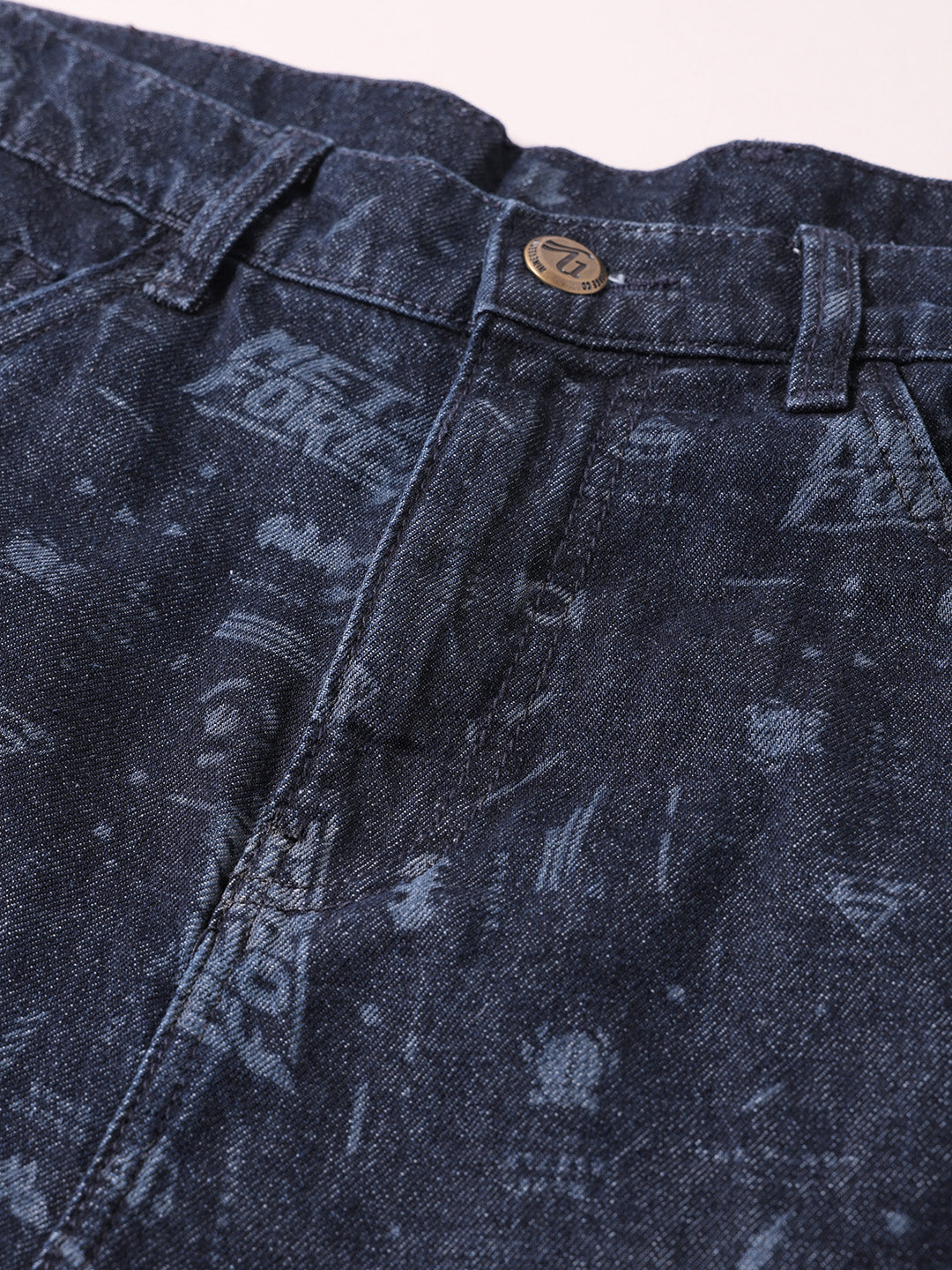 Men's Blue Regular Fit  Warner Bros Shorts