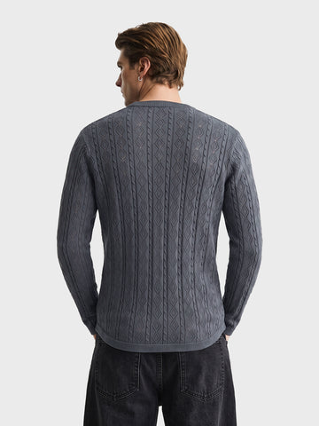 Men's Grey Slim Fit Solid Casual Polo T-Shirt