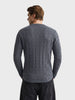 Men's Grey Slim Fit Solid Casual Polo T-Shirt
