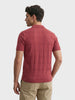 Men's Red Slim Fit Solid Casual Polo T-Shirt