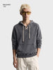Men's Black Relaxed Fit Embroidered Casual Sweatshirt