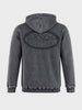 Men's Black Relaxed Fit Embroidered Casual Sweatshirt