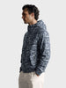 Men's Grey Regular Fit Printed Casual Jacket