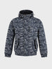 Men's Grey Regular Fit Printed Casual Jacket