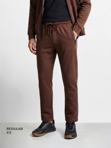 Men's Brown Regular Fit Solid Casual Joggers